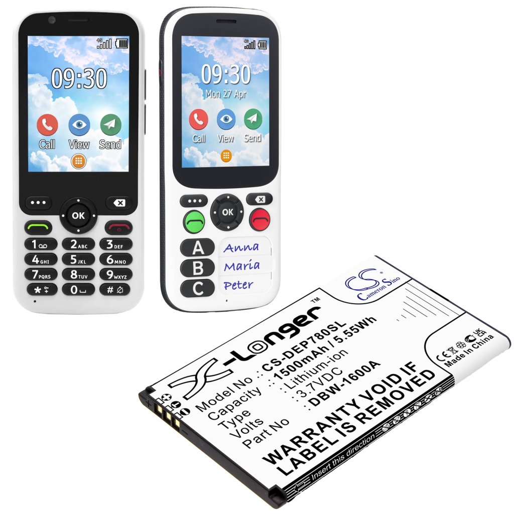 Baterija za mobilni telefon Doro 7011 (CS-DEP780SL)