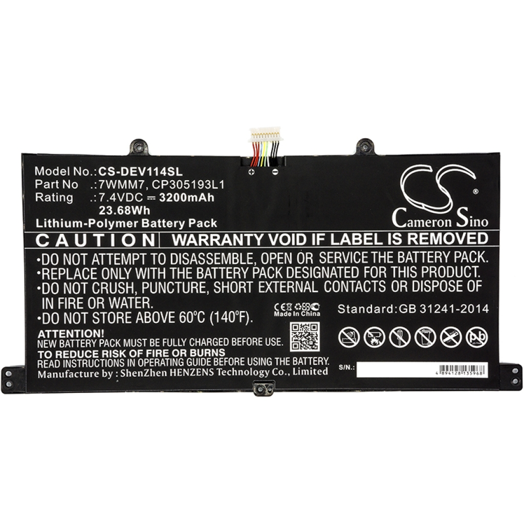 Baterija za tablet DELL CS-DEV114SL