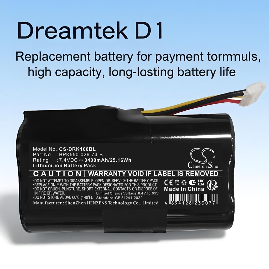 Baterije kompatibilno s Dreamtek D1 D1 CS-DRK100BL