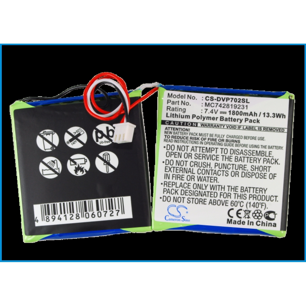 Baterija za DVD player Dual CS-DVP702SL