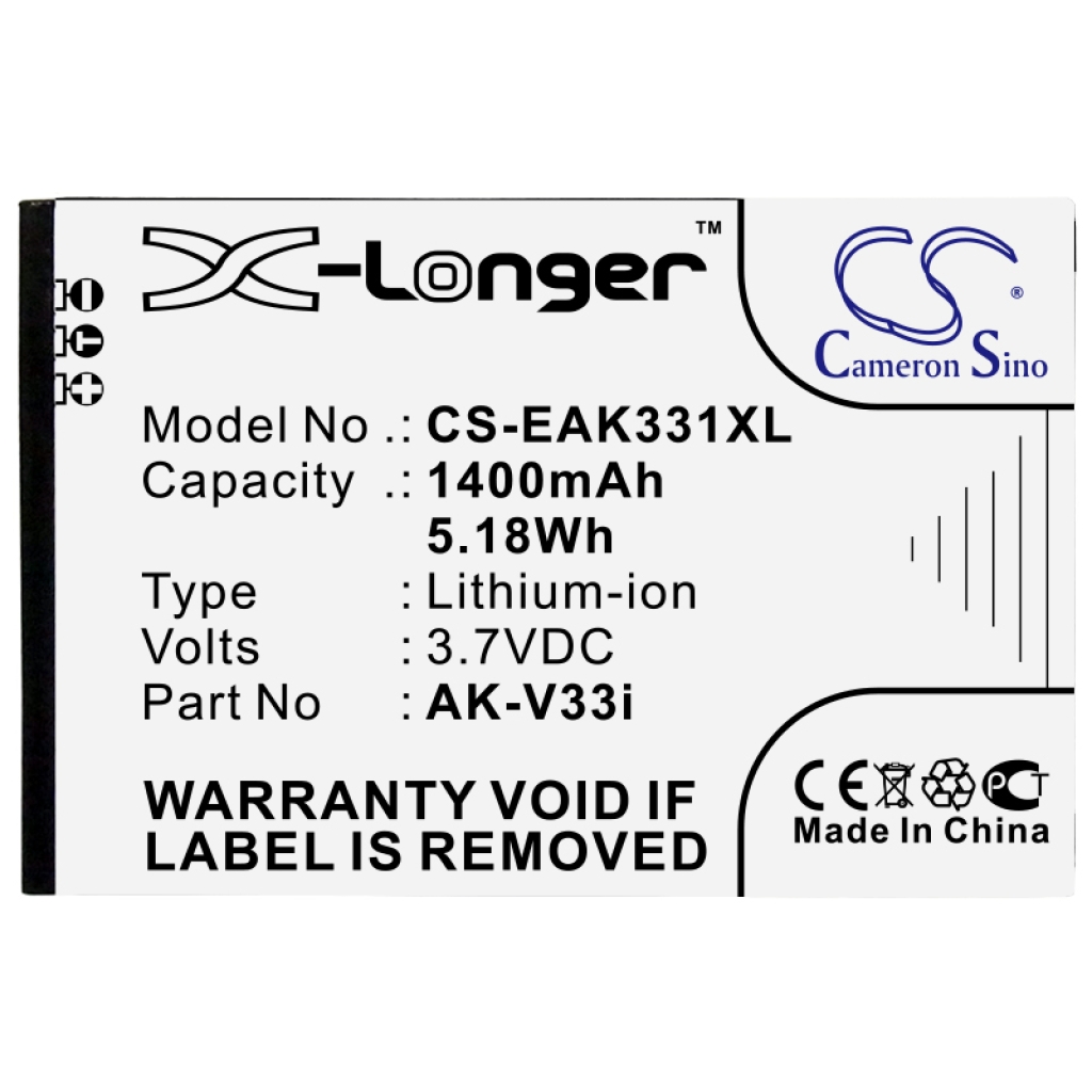 CS-EAK331XL contacts side, X-Longer label angled, gold pads visible