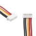 Close-up of white JST-style connectors on battery cable