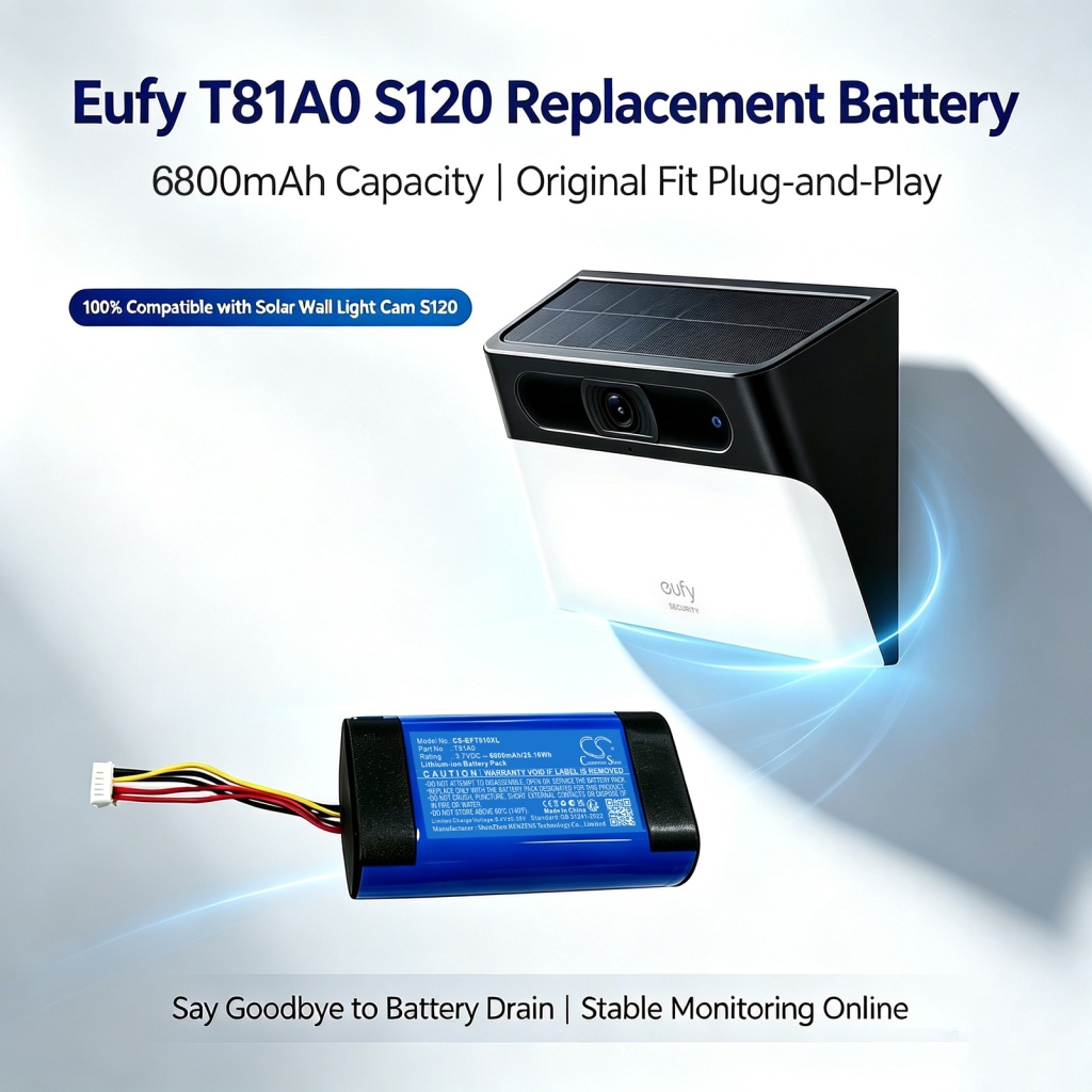 Battery compatible with Eufy CS-EFT810XL