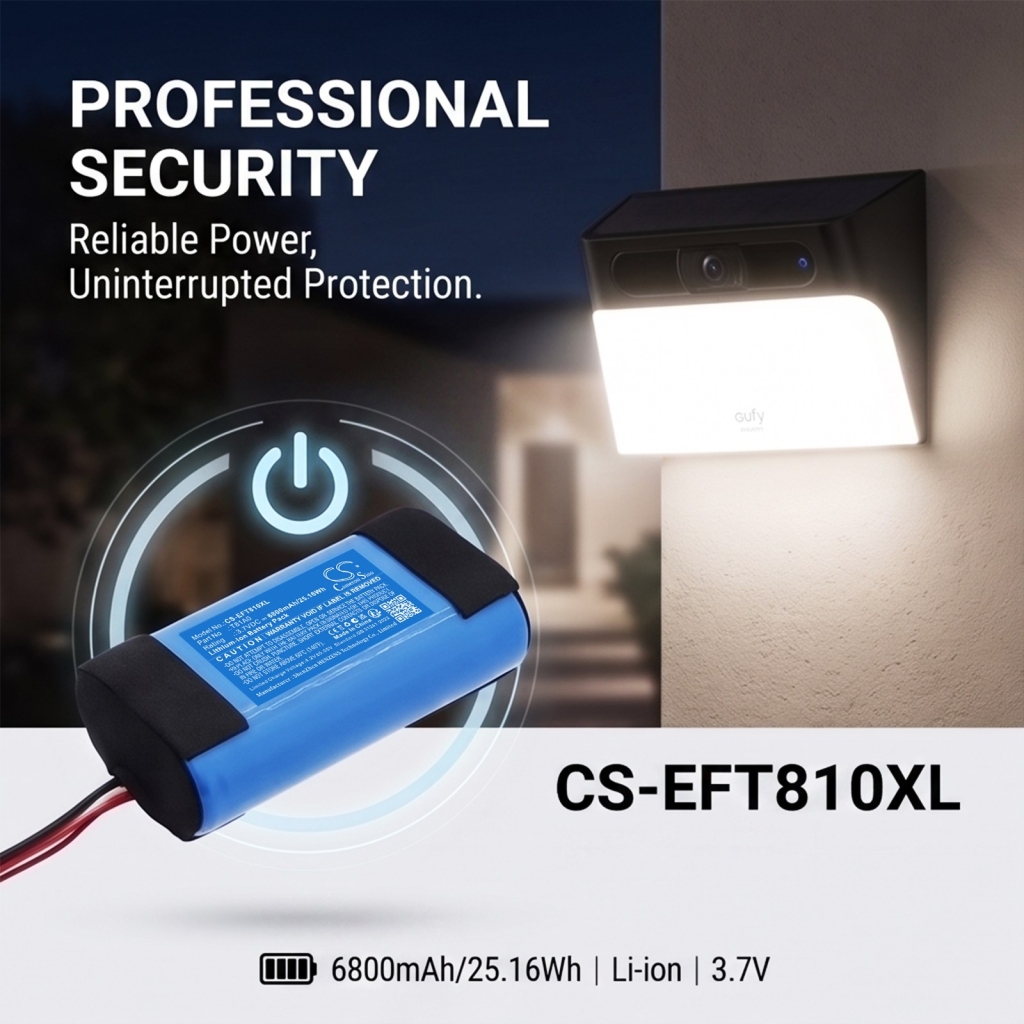 Baterije kompatibilno s Eufy S120 Solar Wall Light Cam CS-EFT810XL