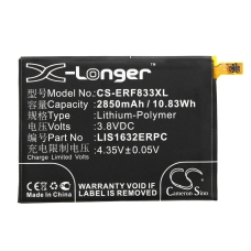 Compatible battery replacement for Sony 1305-6549,LIS1632ERPC