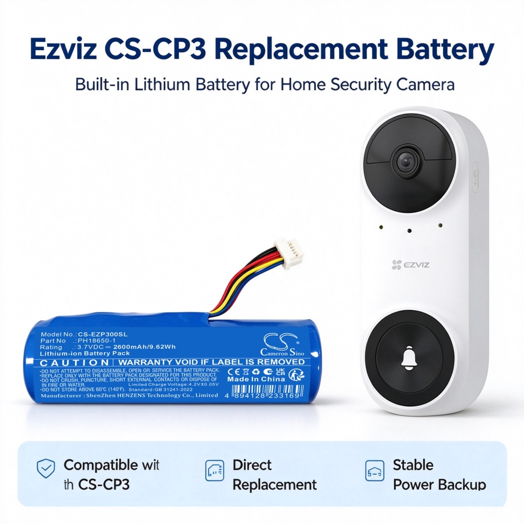 Baterije kompatibilno s Ezviz CS-CP3 CS-CP3 CS-EZP300SL