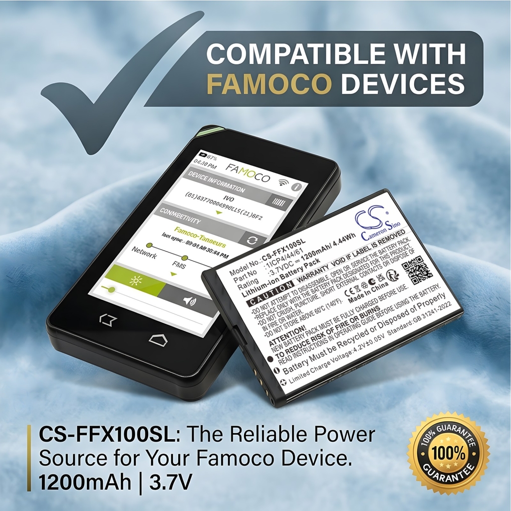 Baterija kompatibilno s Famoco CS-FFX100SL