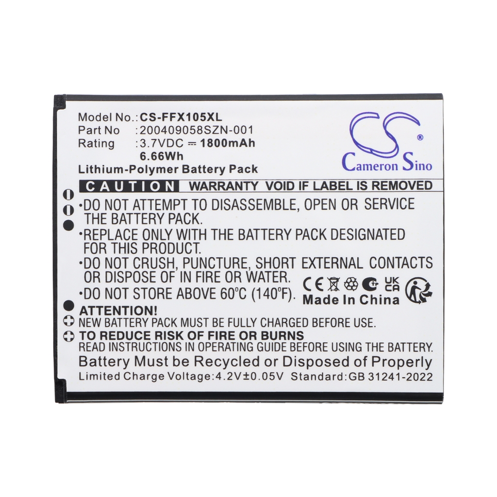 Battery compatible with BarCode, Scanner Battery
