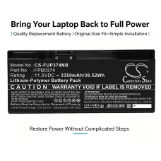 Kompatibilna zamjena baterije za FUJITSU CP854407-02,FMVNBPXXX,FMVQH04001,FPB0374,FPB0374S