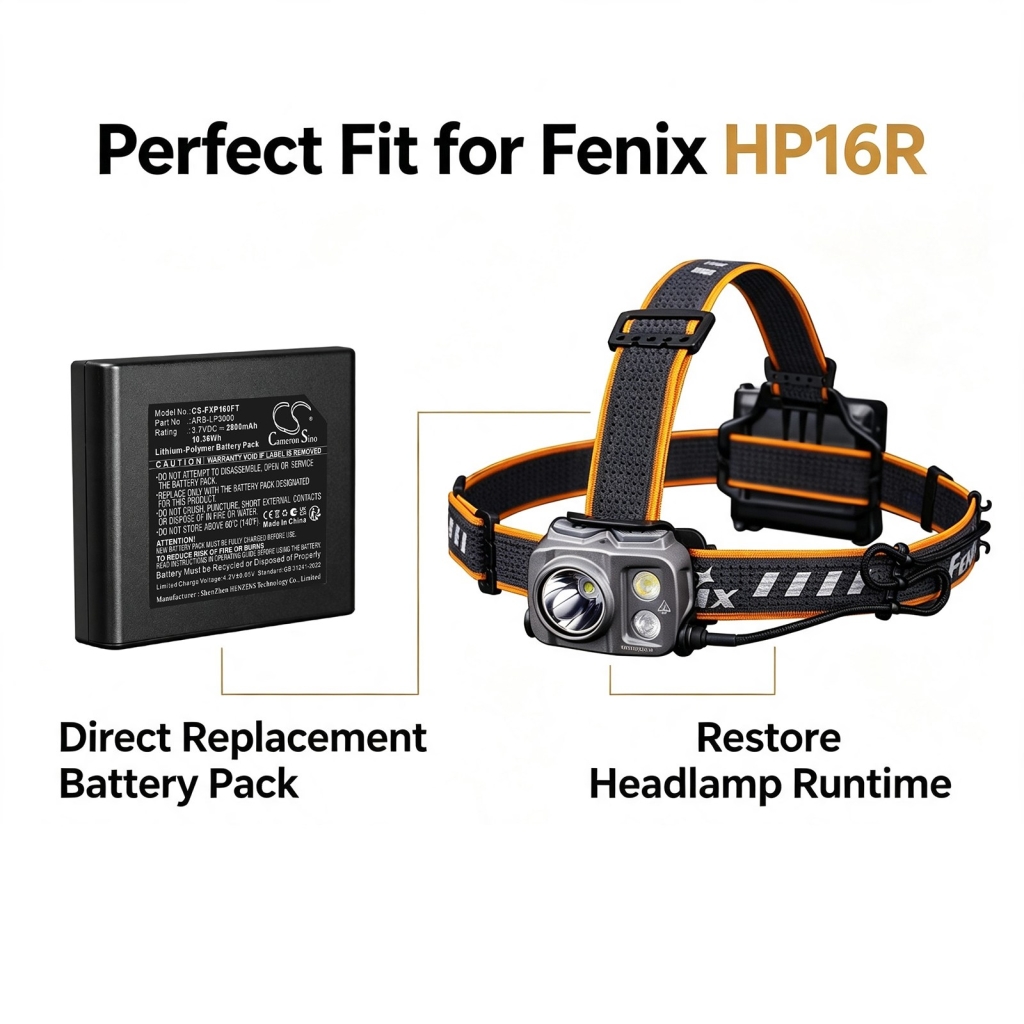 Battery compatible with Fenix