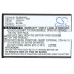 Cameron Sino CS-GNC610SL ravni prednji prikaz naljepnice: 2100mAh 3,8V 7,98Wh Li-ion BL-C006