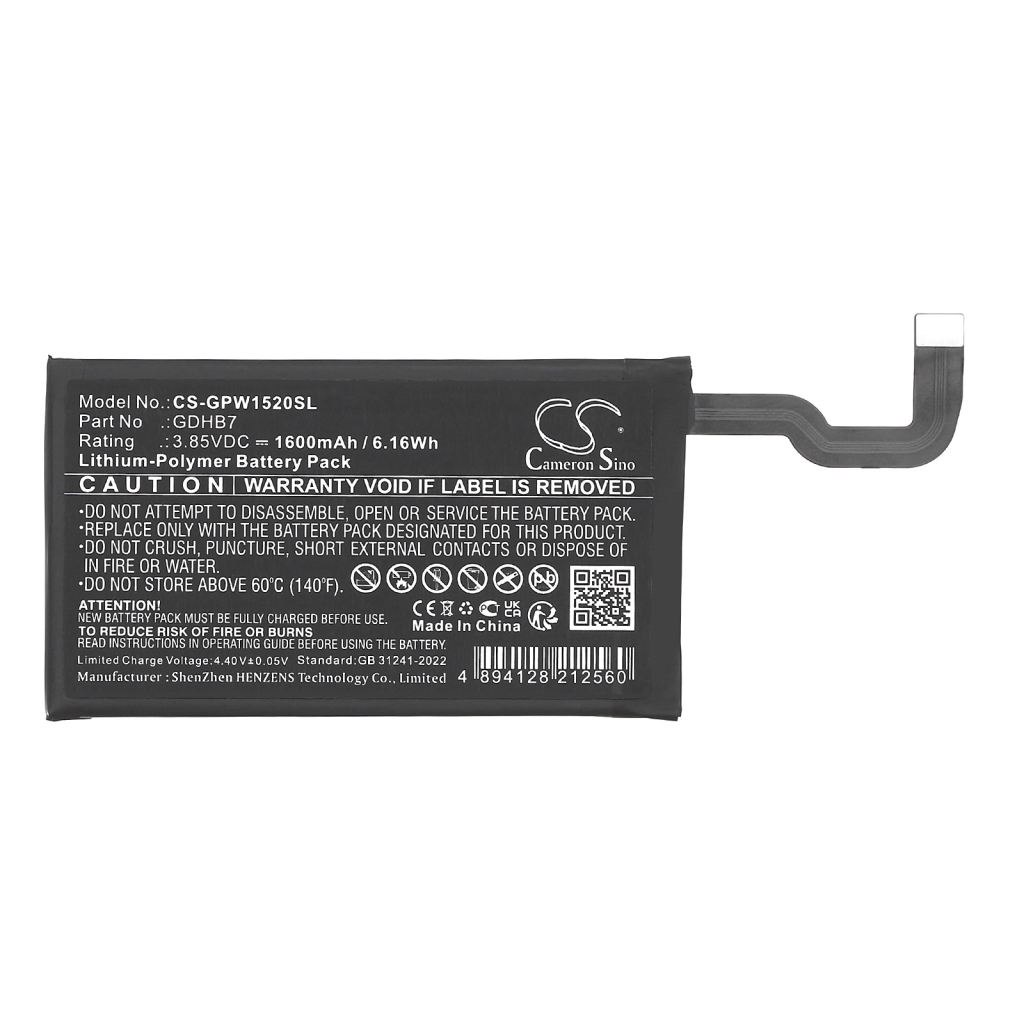 Baterija za mobilni telefon Google CS-GPW1520SL
