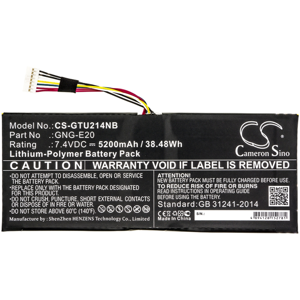 Kompatibilna zamjena baterije za Getac GNG-E20