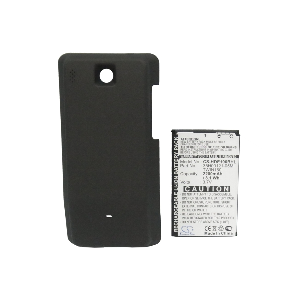 Cameron Sino CS-HDE190BHL prikaz prednje naljepnice: 2200mAh 3,7V, tamni prošireni stražnji poklopac