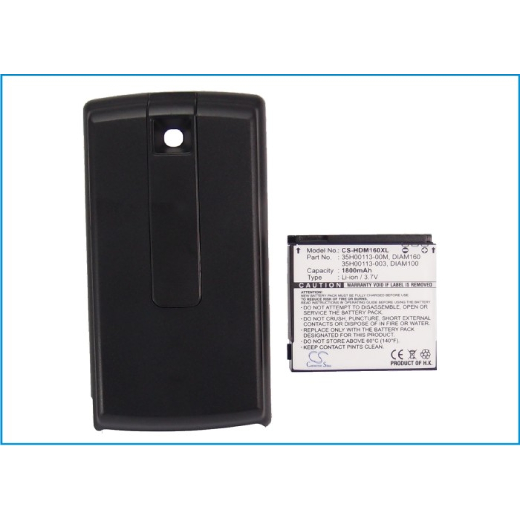 Cameron Sino CS-HDM160XL prikaz naljepnice: 1800mAh Li-ion, za HTC Diamond 160