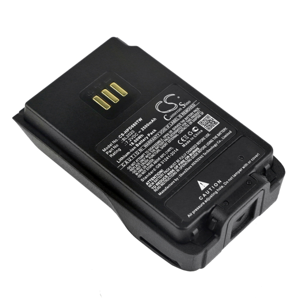 Baterija za dvosmjerni radio HYT CS-HPD680TW