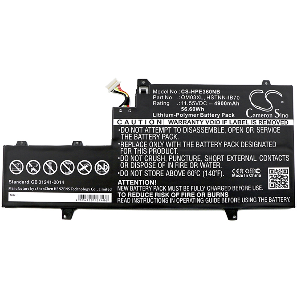 Baterija za prijenosno računalo HP EliteBook x360 1030 G2 1GY30PA (CS-HPE360NB)