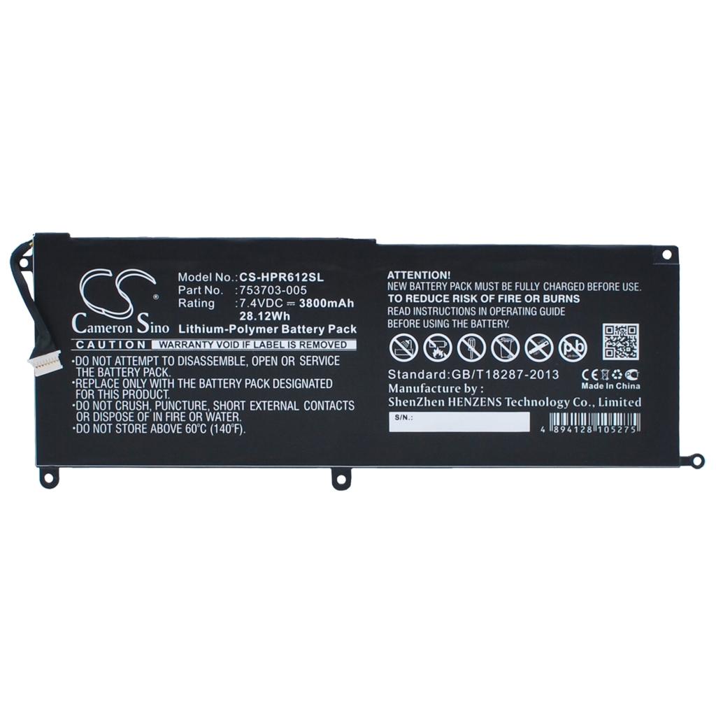 Baterija za tablet HP Pro Tablet x2 612 G1 (CS-HPR612SL)
