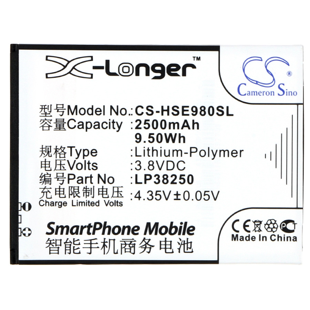 Baterija za mobilni telefon Hisense Mira II (CS-HSE980SL)
