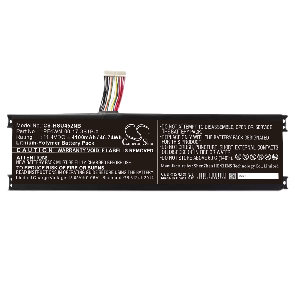 Baterija za prijenosno računalo HASEE U45A2 (CS-HSU452NB)