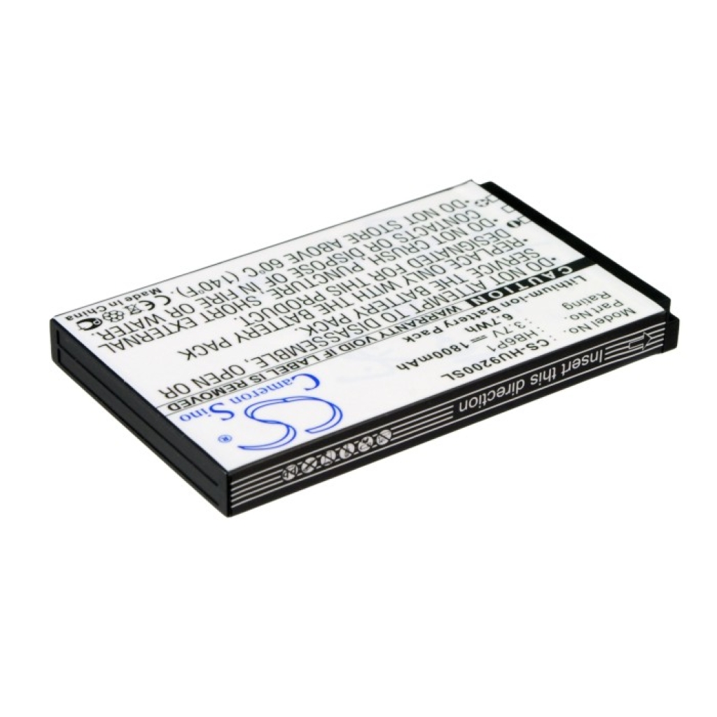 Cameron Sino CS-HU9200SL obrnuti prikaz naljepnice sa specifikacijama: 3,7V 1800mAh