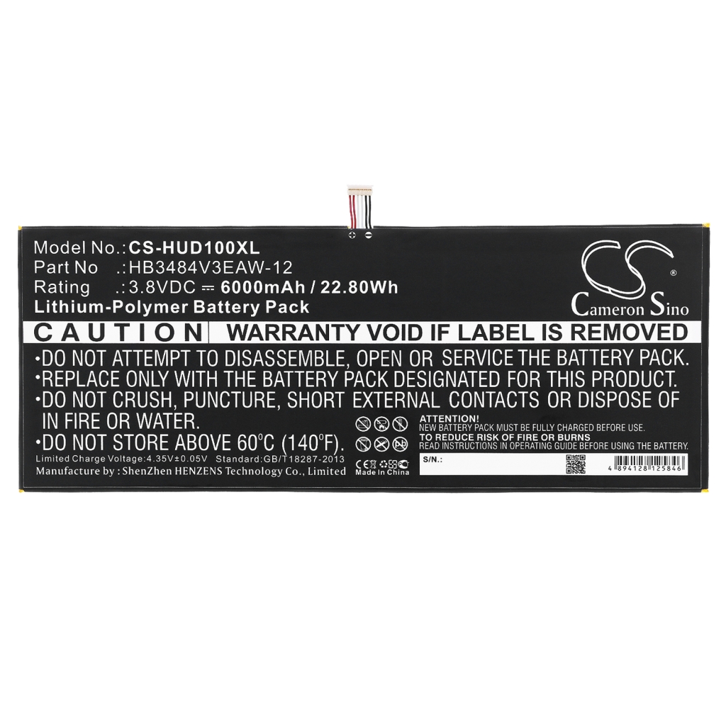 Baterija za tablet Huawei Mediapad M2 10.1 LTE (CS-HUD100XL)