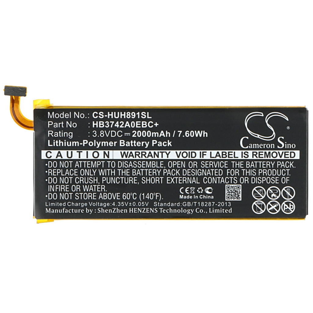 Kompatibilna zamjena baterije za Huawei HB3742A0EBC ,PGF364197HT