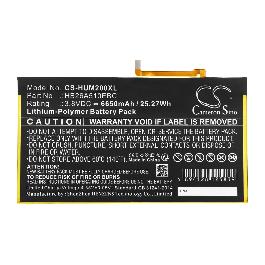 Baterija za tablet Huawei M3 Lite 10 (CS-HUM200XL)