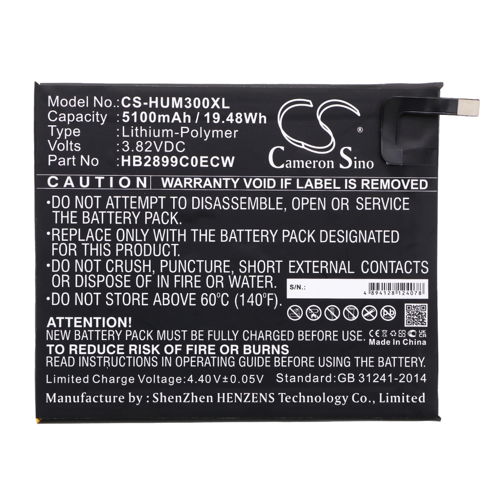 Kompatibilna zamjena baterije za Huawei HB2899C0ECW