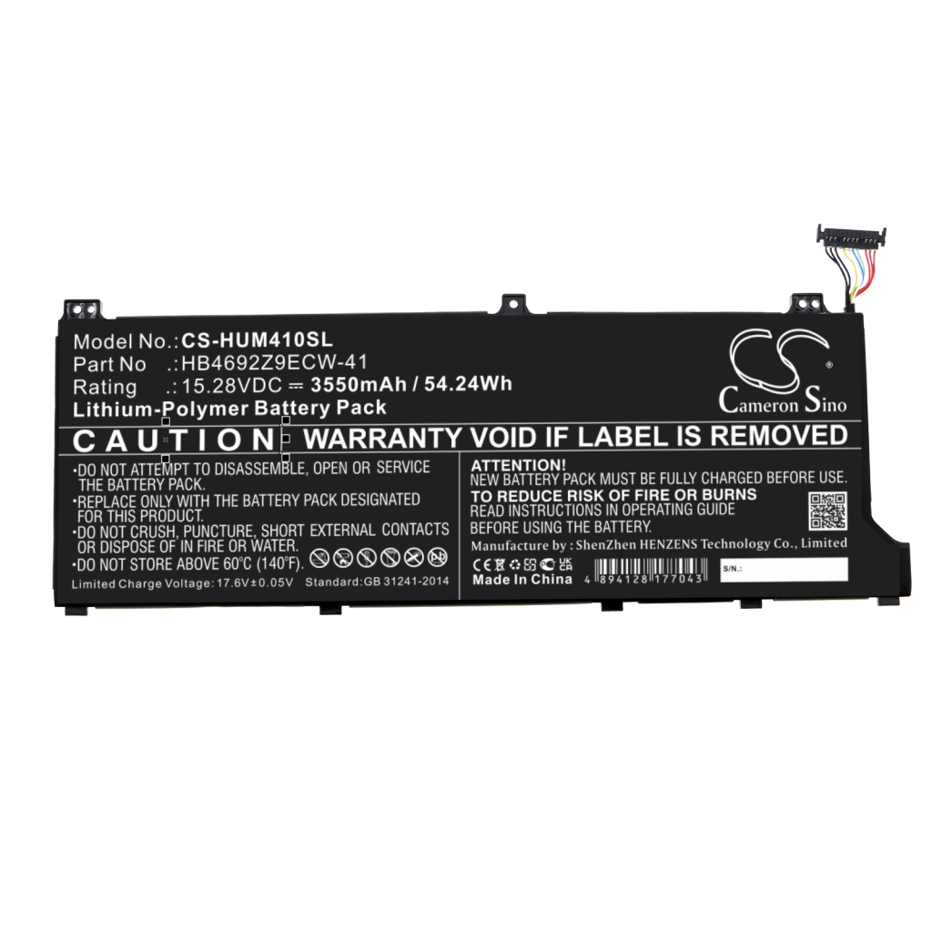 Kompatibilna zamjena baterije za Honor HB4692Z9ECW-41