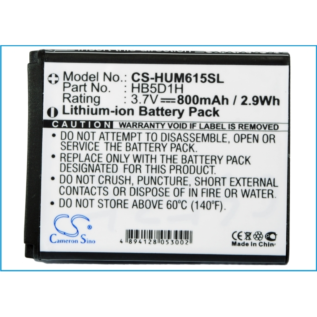 Compatible battery replacement for Cricket HB5D1H
