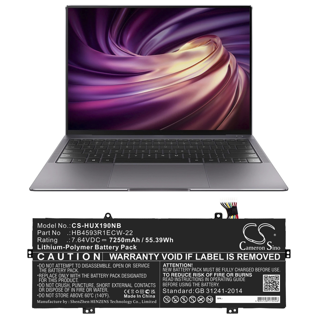 Baterija za prijenosno računalo Huawei MACH-W19L (CS-HUX190NB)