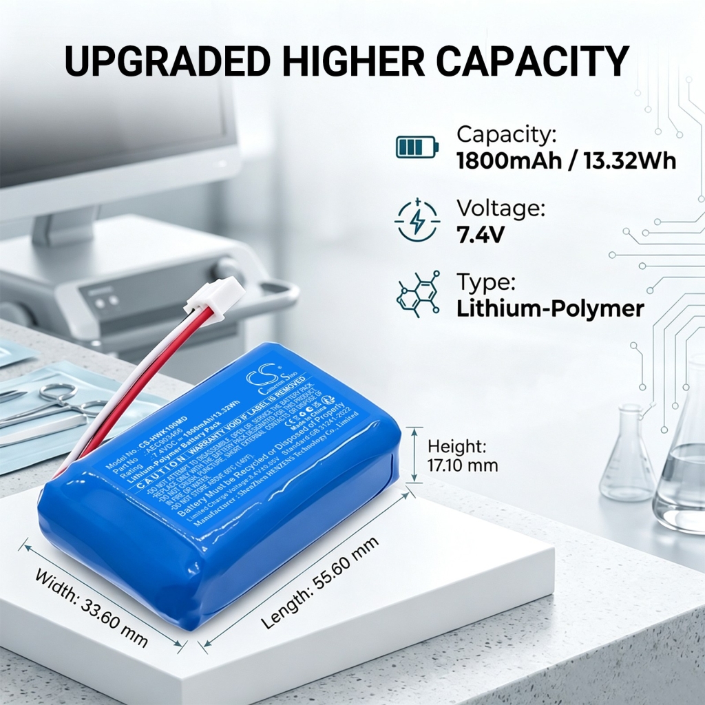 Battery for hawkmed Infusion Pump HK-100