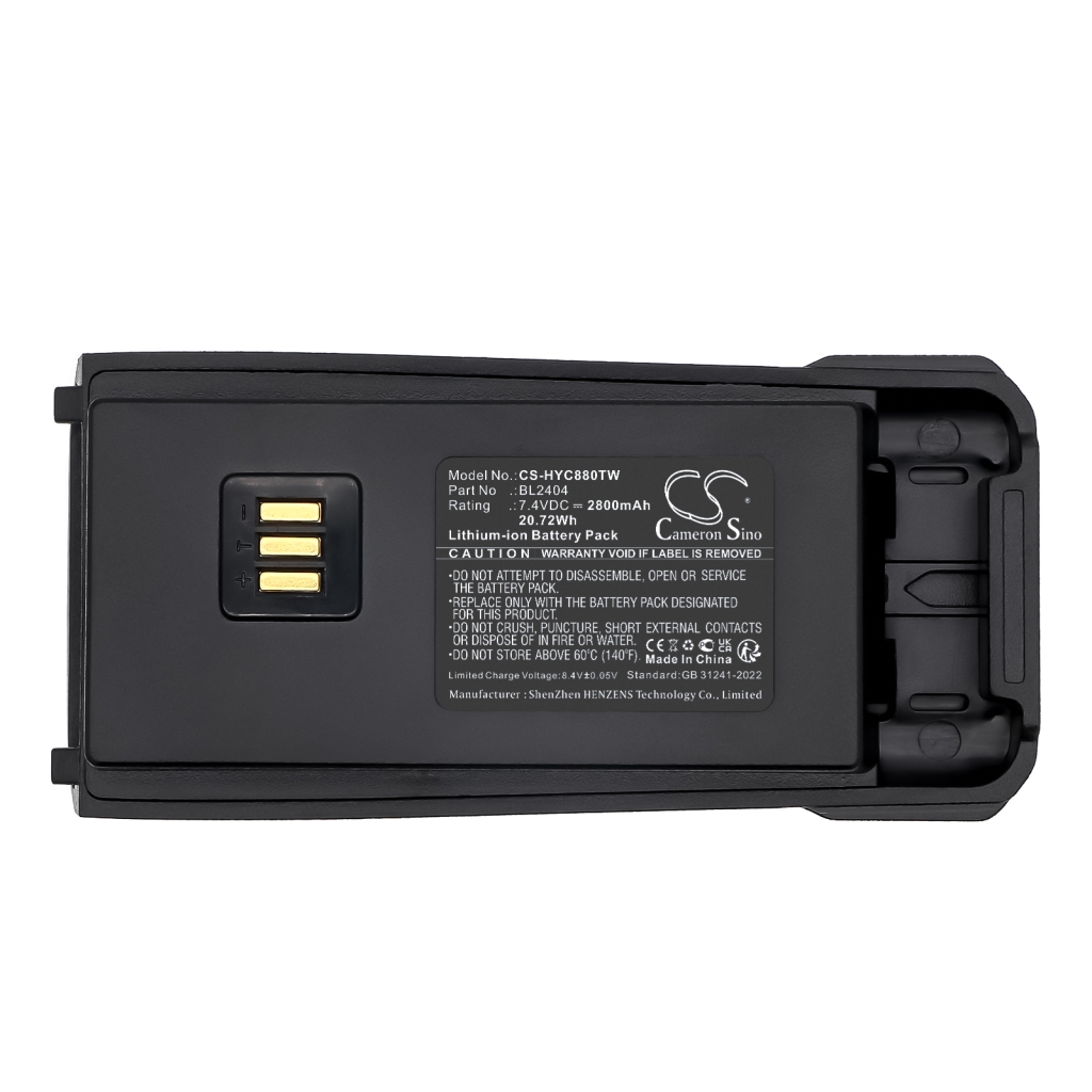 Compatible battery replacement for Hytera BL2404