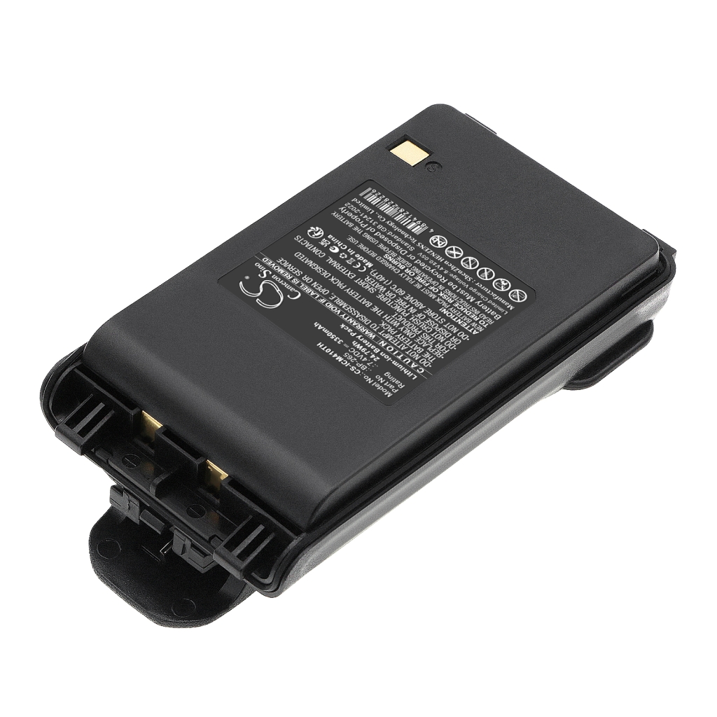 Baterija Icom radiostanice Cameron Sino CS-ICM410TH 7,4V 3350mAh, prikaz stražnje naljepnice