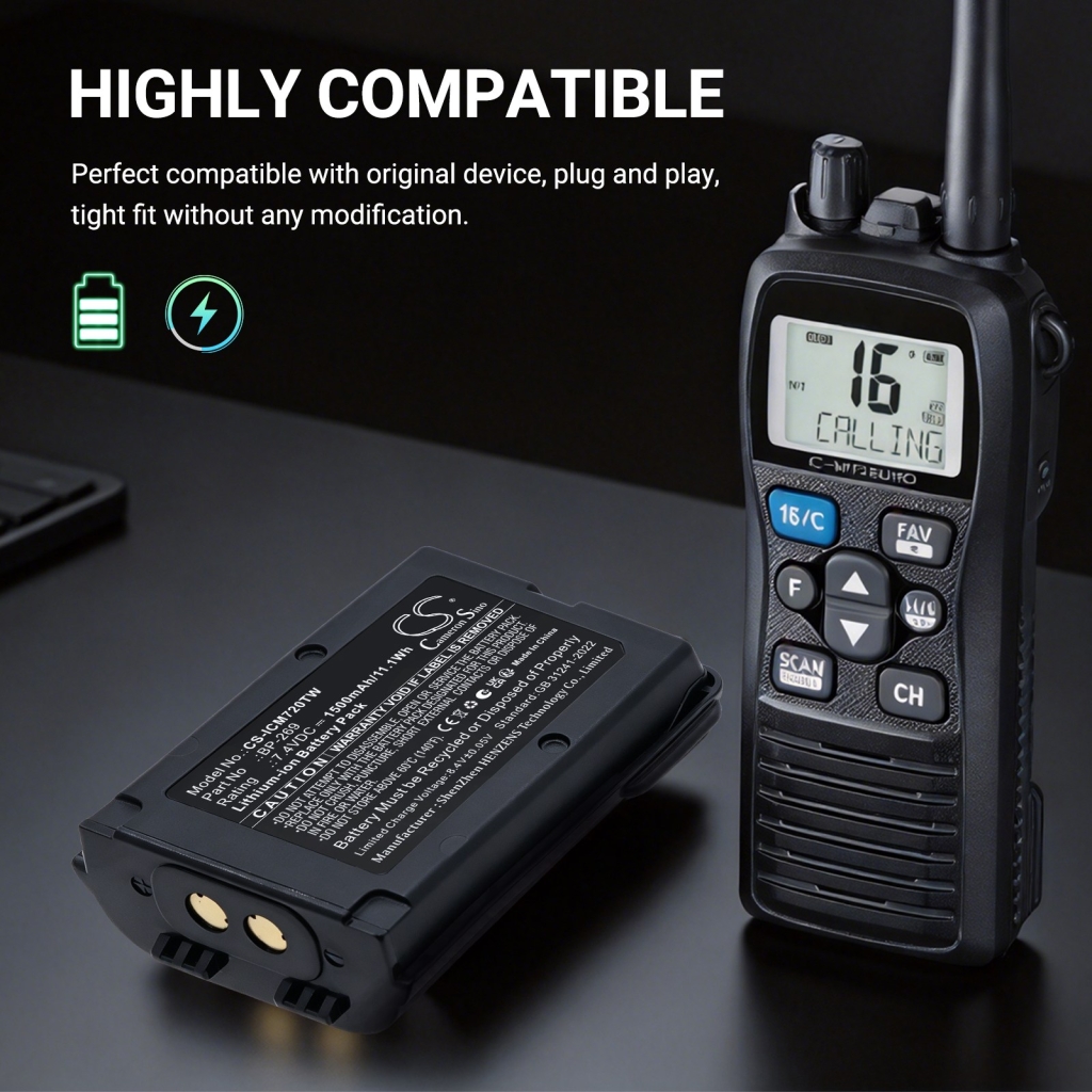 Battery for Icom IC-M73J