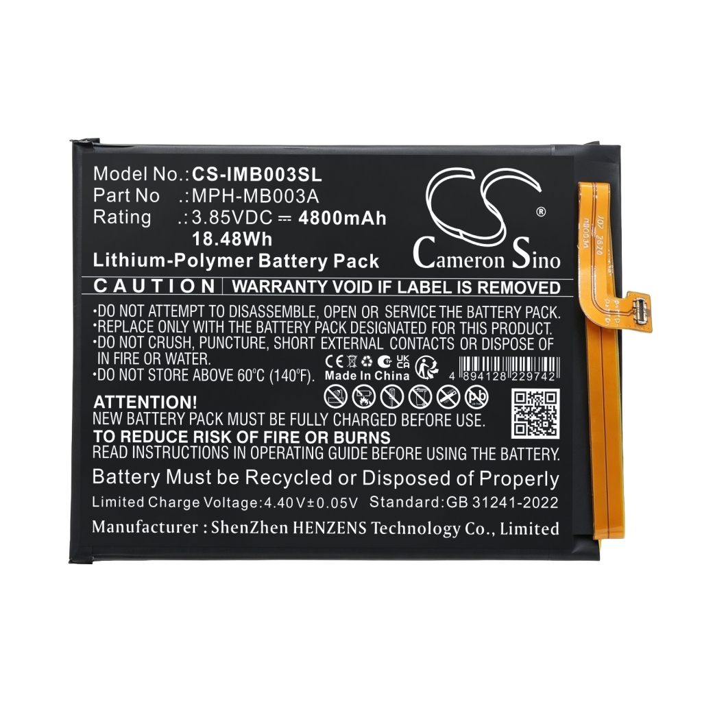 Baterije kompatibilno s IDEMIA IDScreen MPH-MB003 MPH-MB003A MPH-MB003B CS-IMB003SL