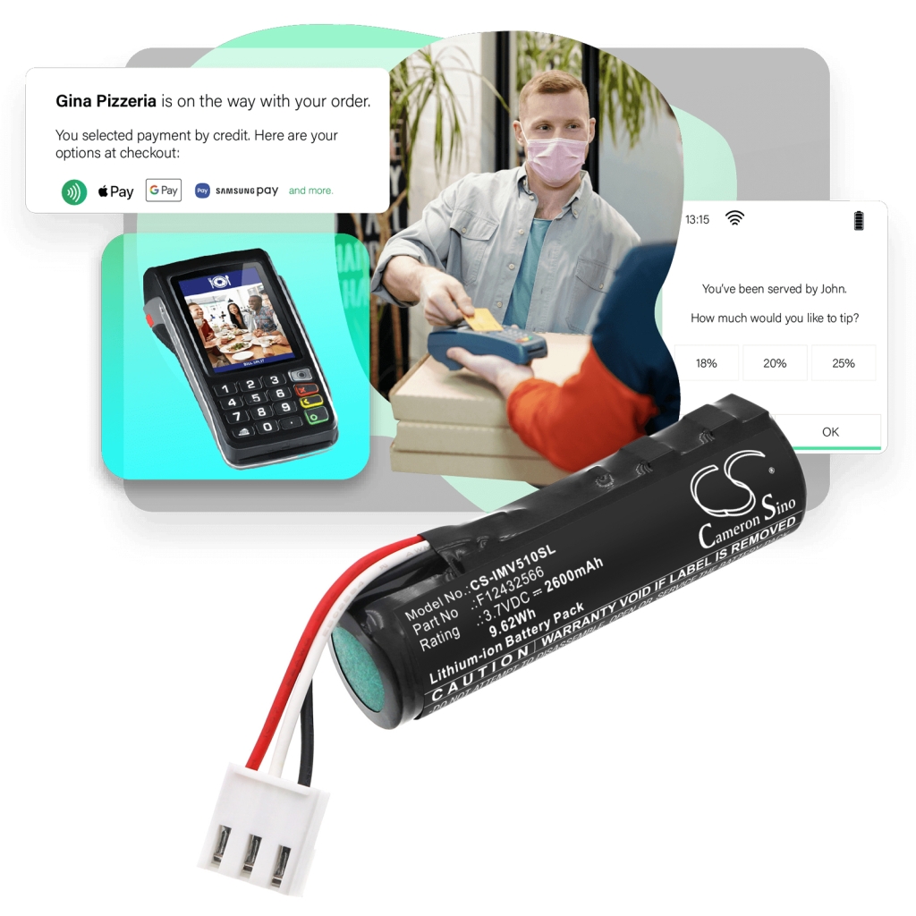 Baterija za terminal za plaćanje Ingenico CS-IMV510SL