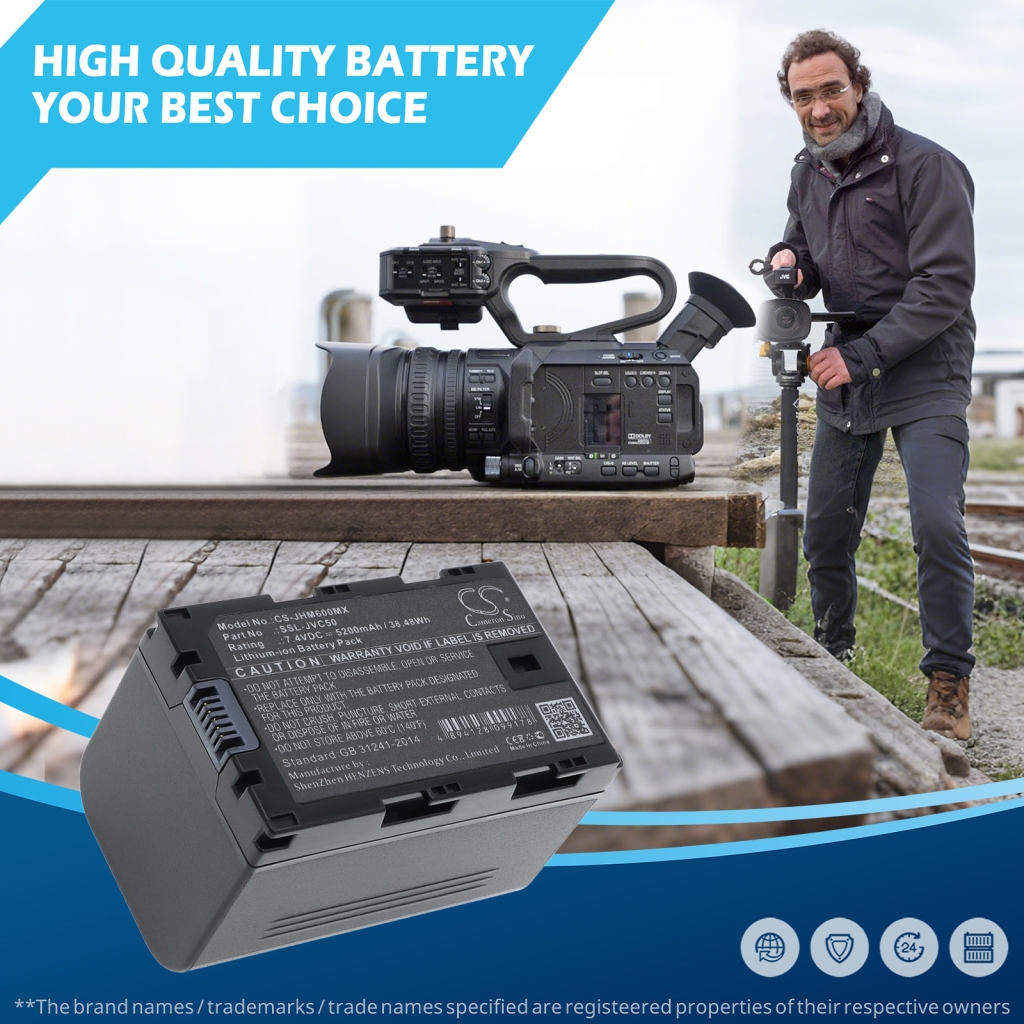 Battery compatible with JVC