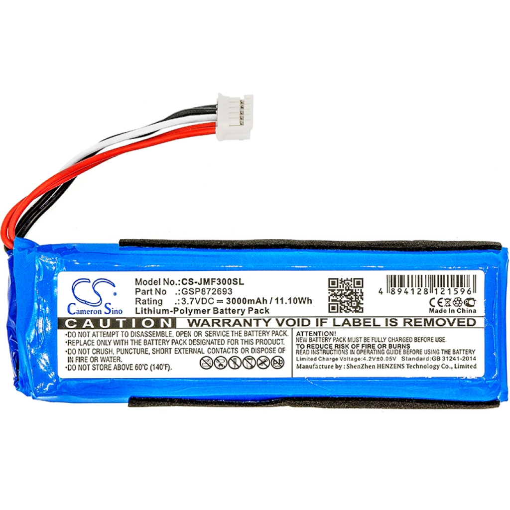 Kompatibilna zamjena baterije za Jbl GSP872693,GSP872693 02,P763098 03