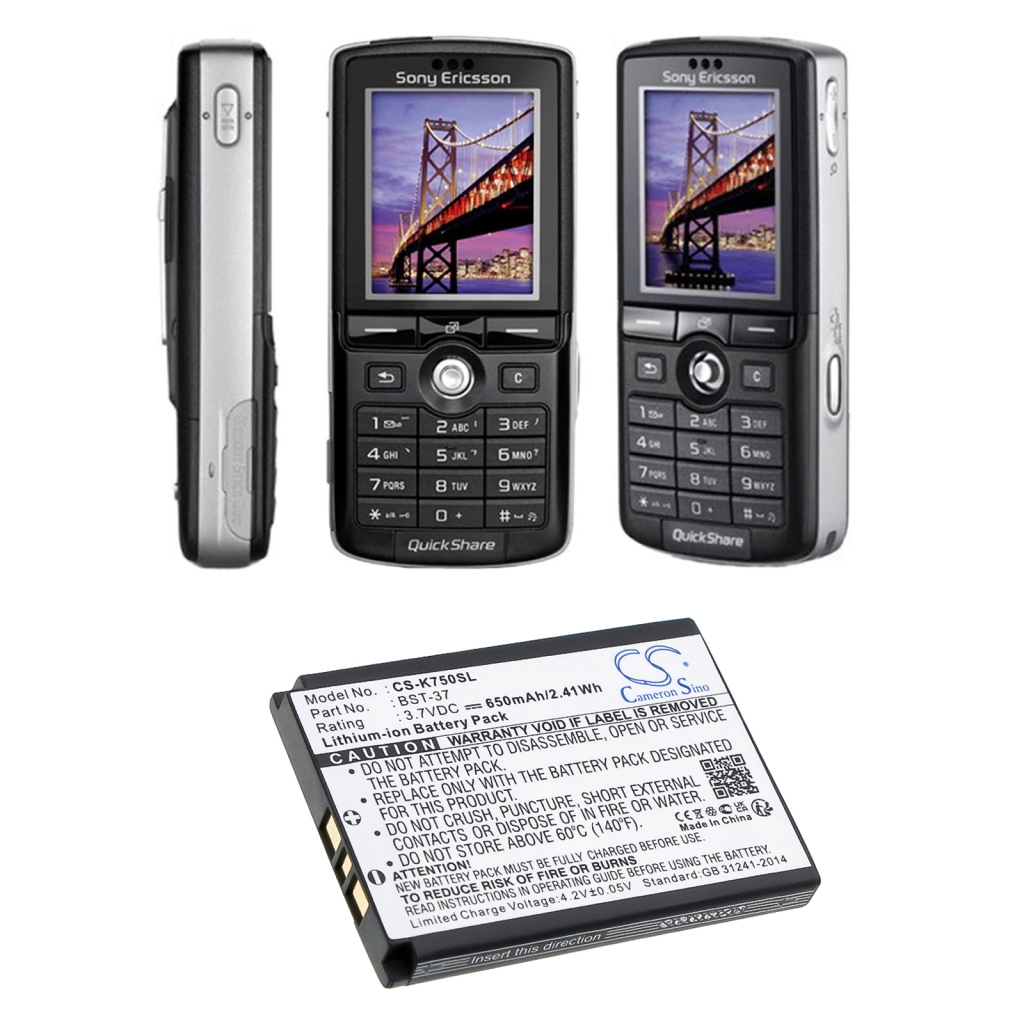 Baterija za mobilni telefon Sony Ericsson CS-K750SL
