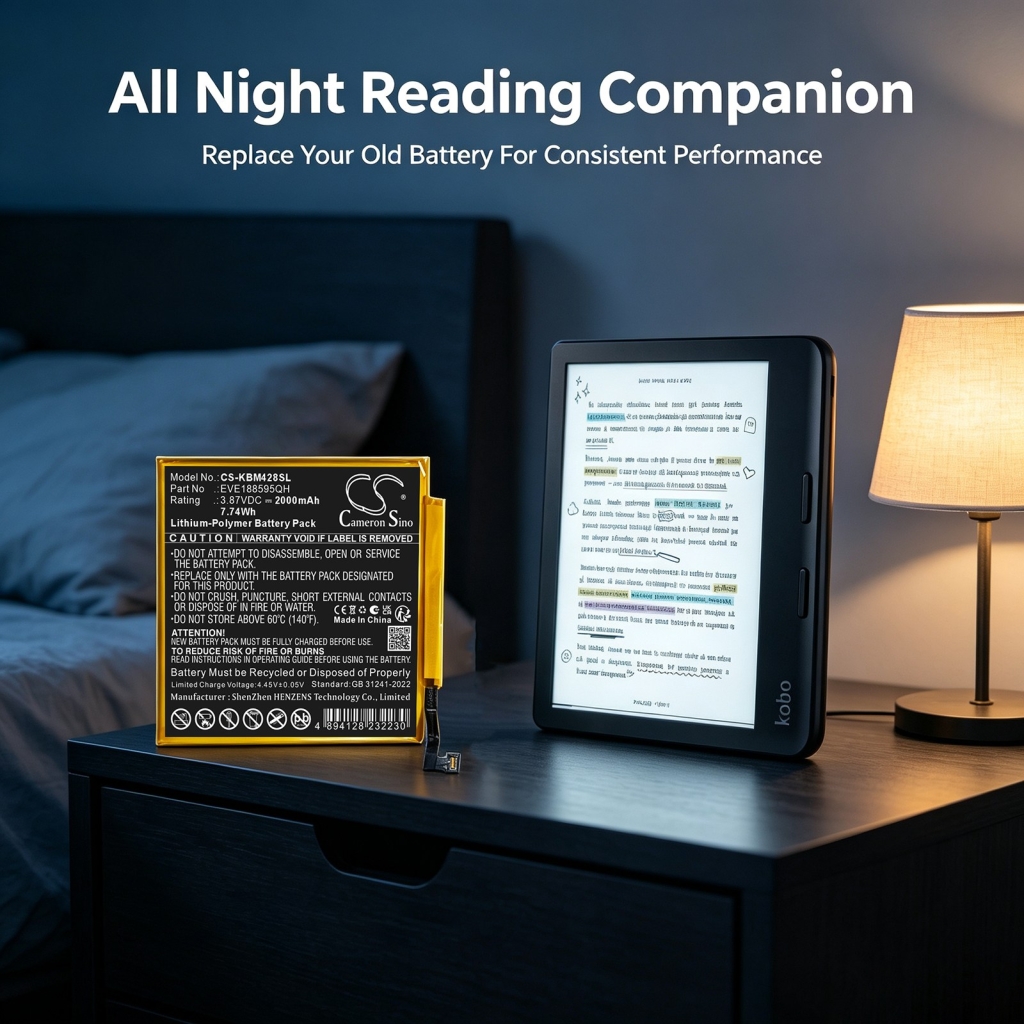 Baterije kompatibilno s Kobo Libra Colour Colour 7-inch color e-reader CS-KBM428SL