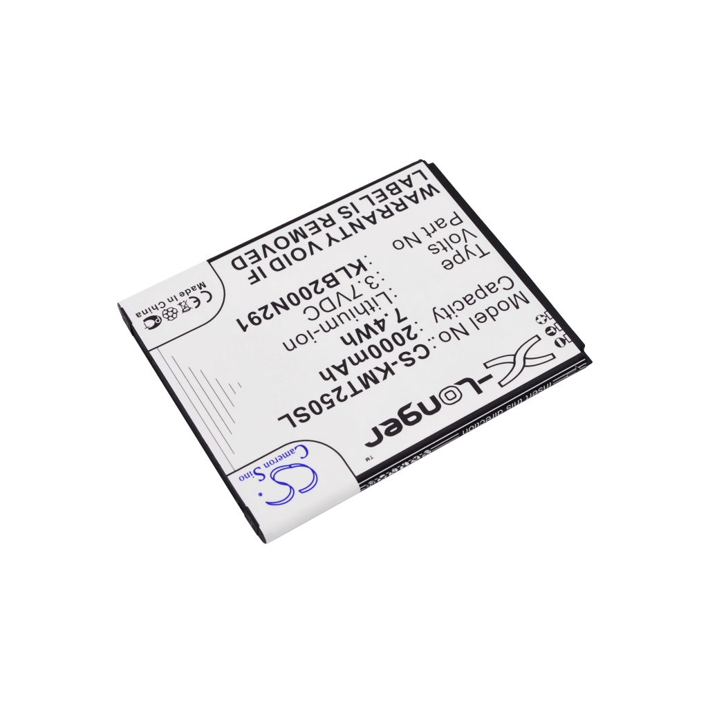 Kompatibilna zamjena baterije za Kazam 5834003661,KLB200N291,KXX50