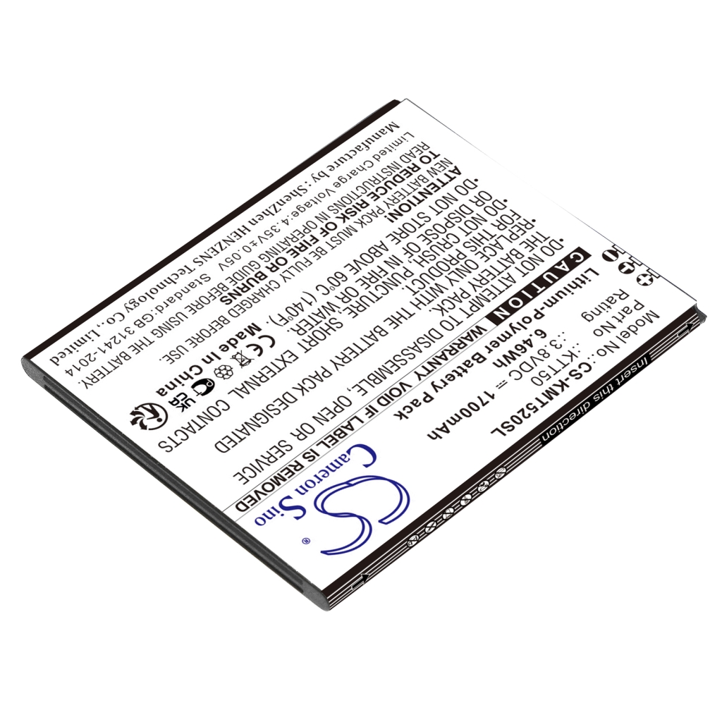 Kompatibilna zamjena baterije za Kazam KTT50,KTT50-GHABD002643