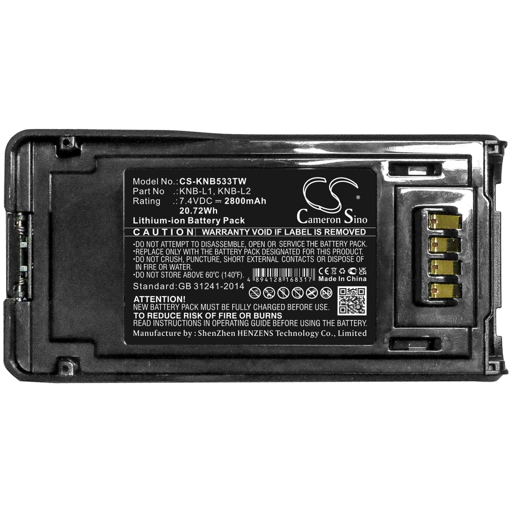 Baterija za dvosmjerni radio Kenwood CS-KNB533TW