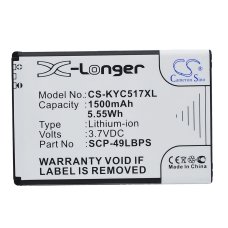 Kompatibilna zamjena baterije za Kyocera SCP-49LBPS