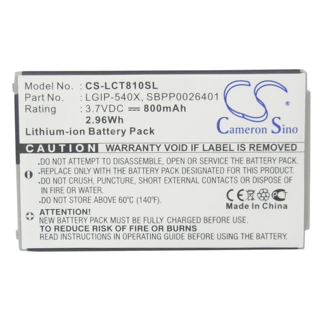 Baterija za mobilni telefon LG CS-LCT810SL