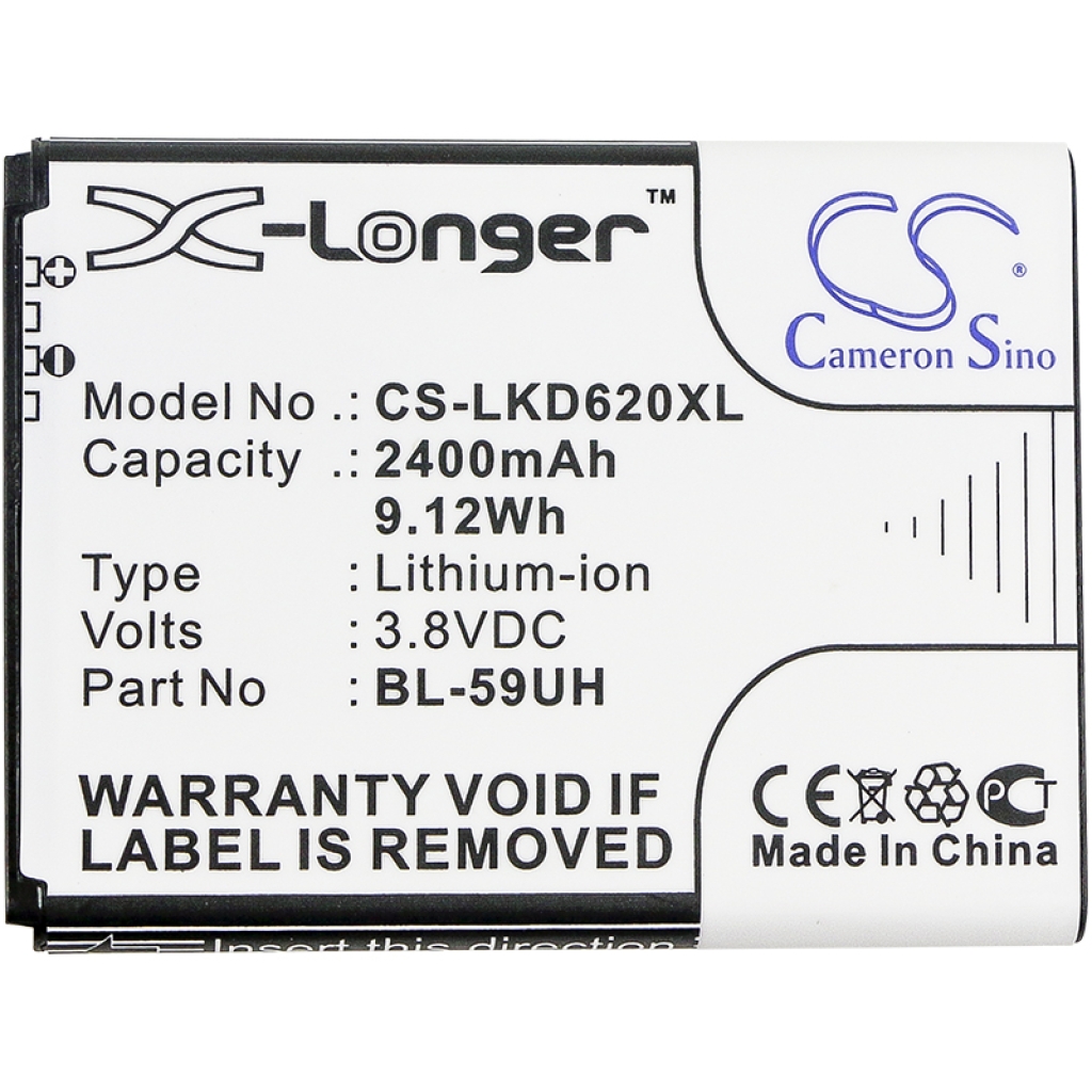 Baterija za mobilni telefon LG CS-LKD620XL