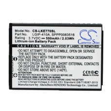 Kompatibilna zamjena baterije za LG LGIP-410A,SBPL0085603,SPPP0083516