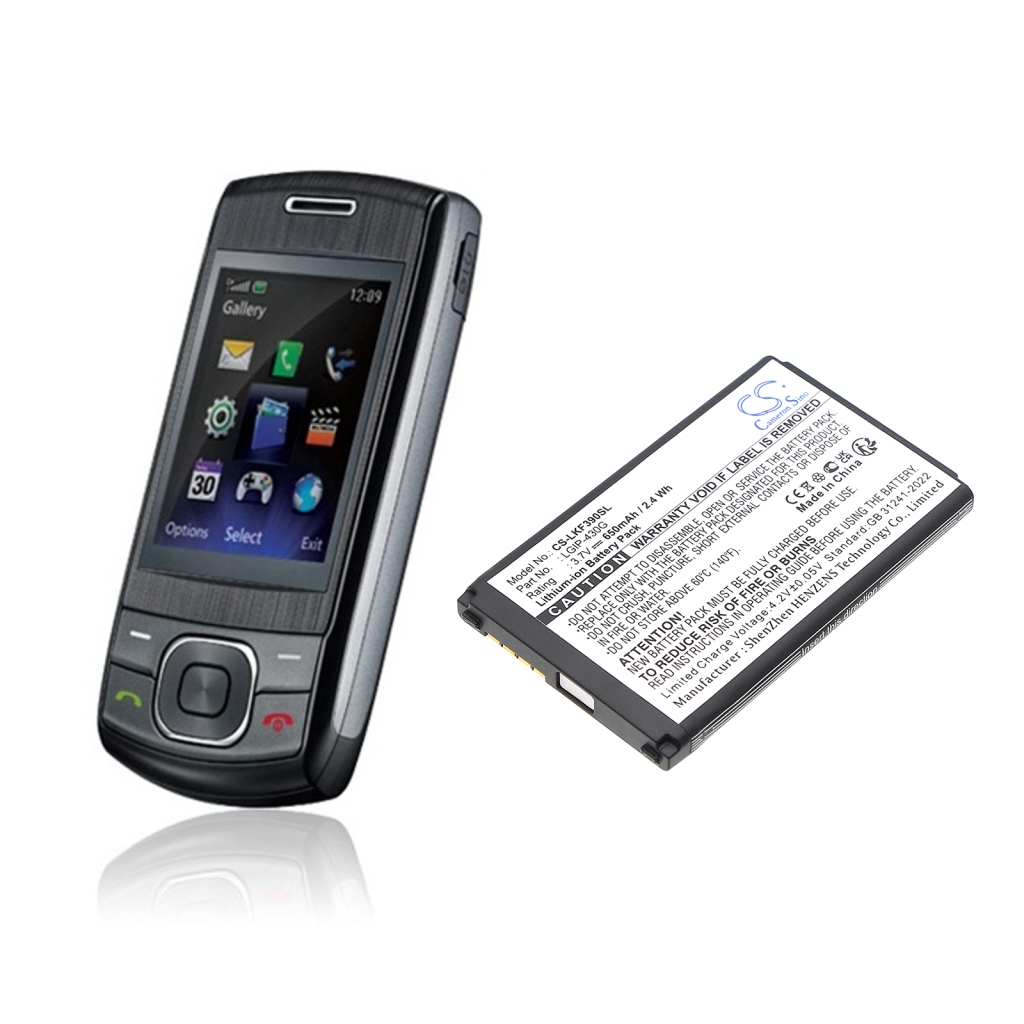 Baterija za mobilni telefon LG CS-LKF390SL
